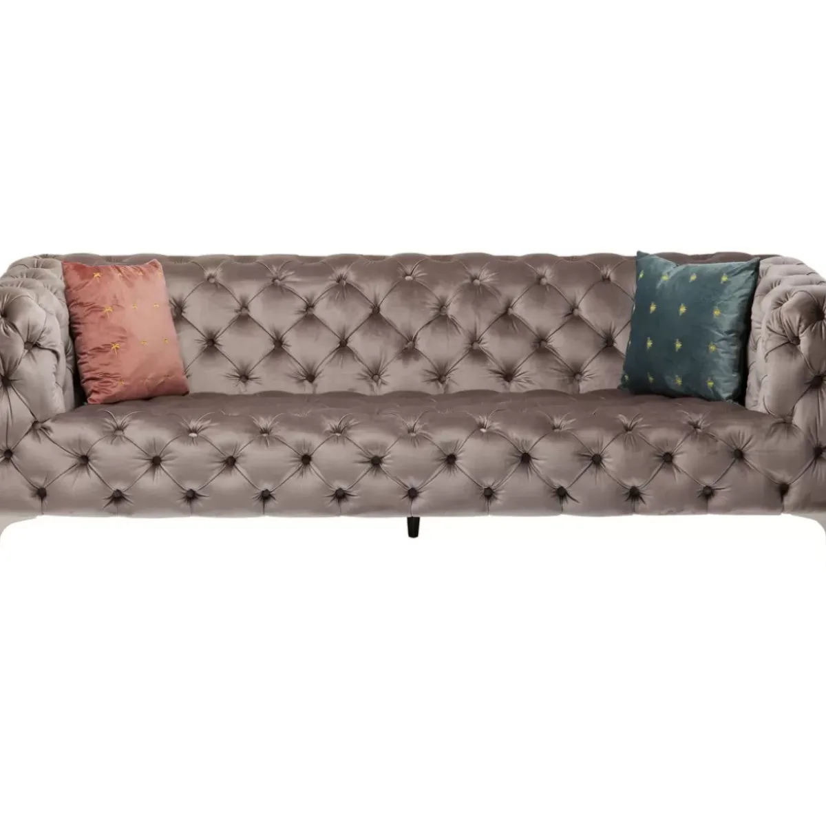 Clearance Sofa Look 3-Sitzer Velvet Grau Sofas & Couches