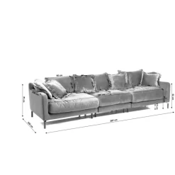 Online Sofa Lullaby 3-Sitzer Petrol Sofas & Couches
