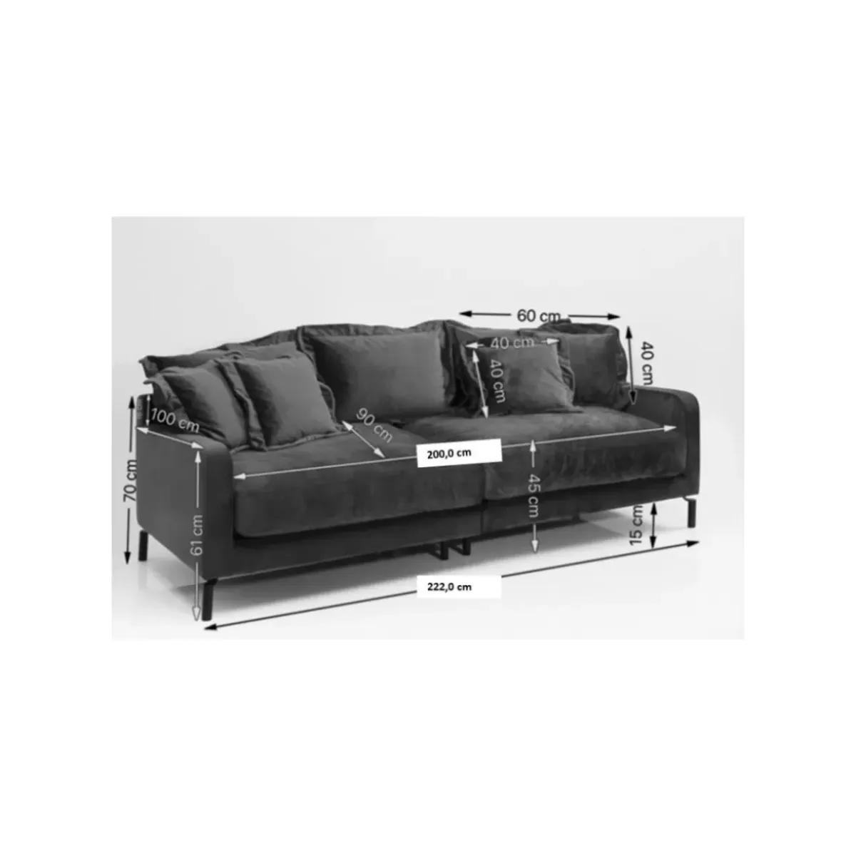 Online Sofa Lullaby 2-Sitzer Taupe Sofas & Couches