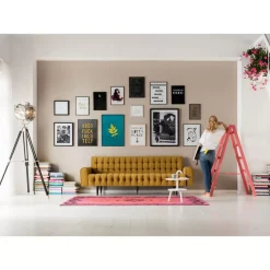 Discount Sofa Milchbar 3-Sitzer Velvet Honey Sofas & Couches