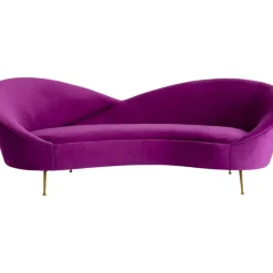 Outlet Sofa Night Fever 3-Sitzer Lila Sofas & Couches