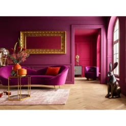 Outlet Sofa Night Fever 3-Sitzer Lila Sofas & Couches