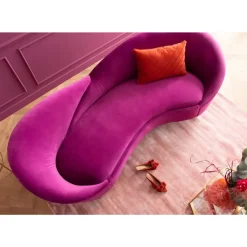 Outlet Sofa Night Fever 3-Sitzer Lila Sofas & Couches