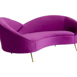 Outlet Sofa Night Fever 3-Sitzer Lila Sofas & Couches