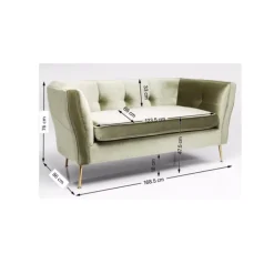 Clearance Sofa Rimini 2-Sitzer Grun Sofas & Couches