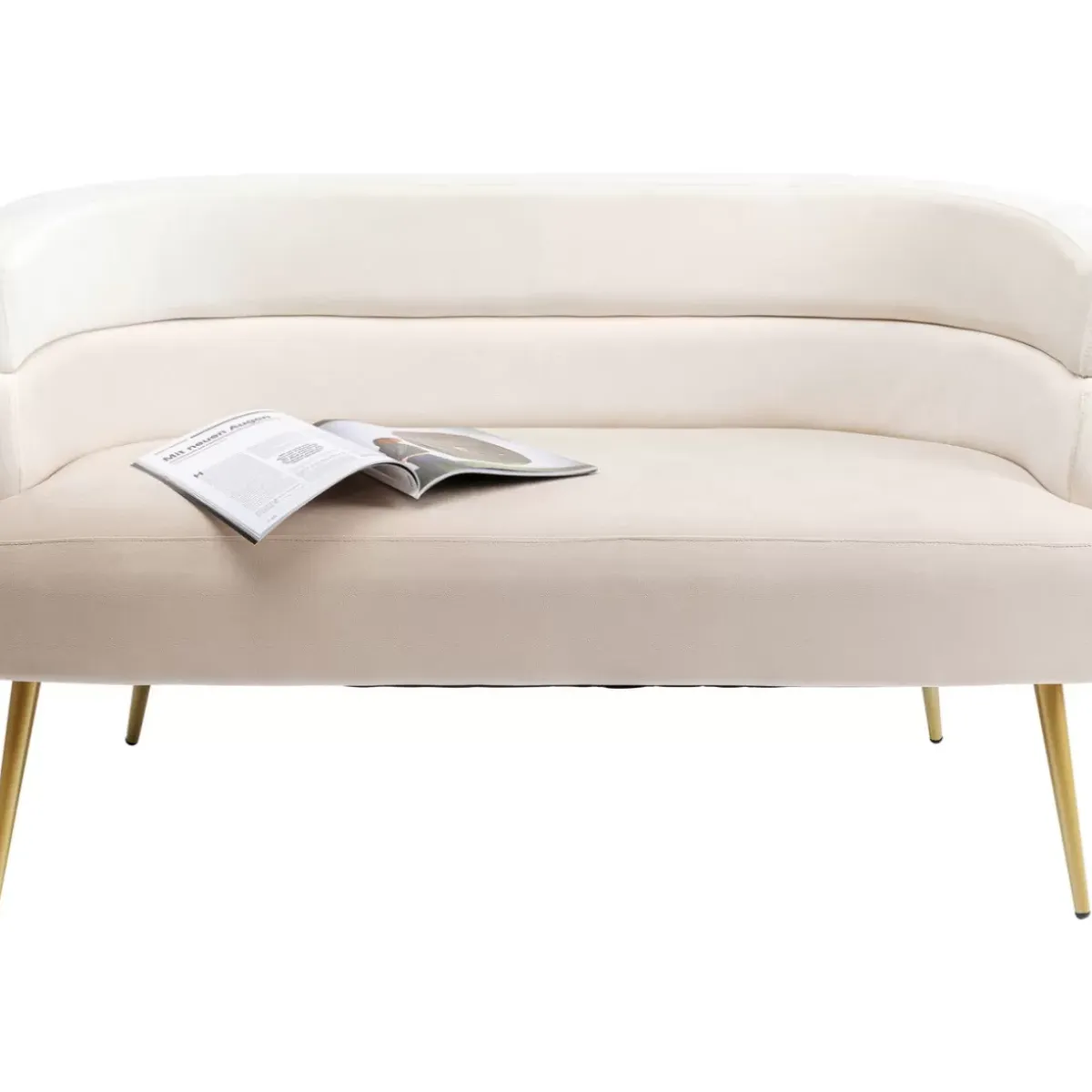 New Sofa Sandwich 2-Sitzer Creme 125Cm Sofas & Couches