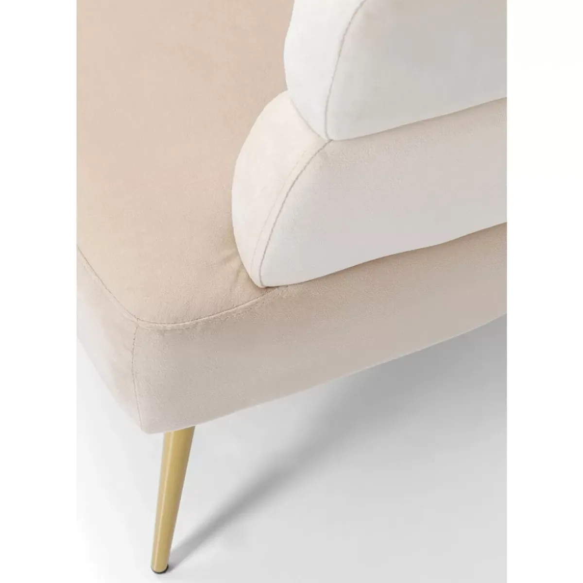 New Sofa Sandwich 2-Sitzer Creme 125Cm Sofas & Couches