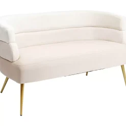 New Sofa Sandwich 2-Sitzer Creme 125Cm Sofas & Couches