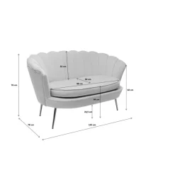 Best Sofa Water Lily 2-Sitzer Beige Sofas & Couches