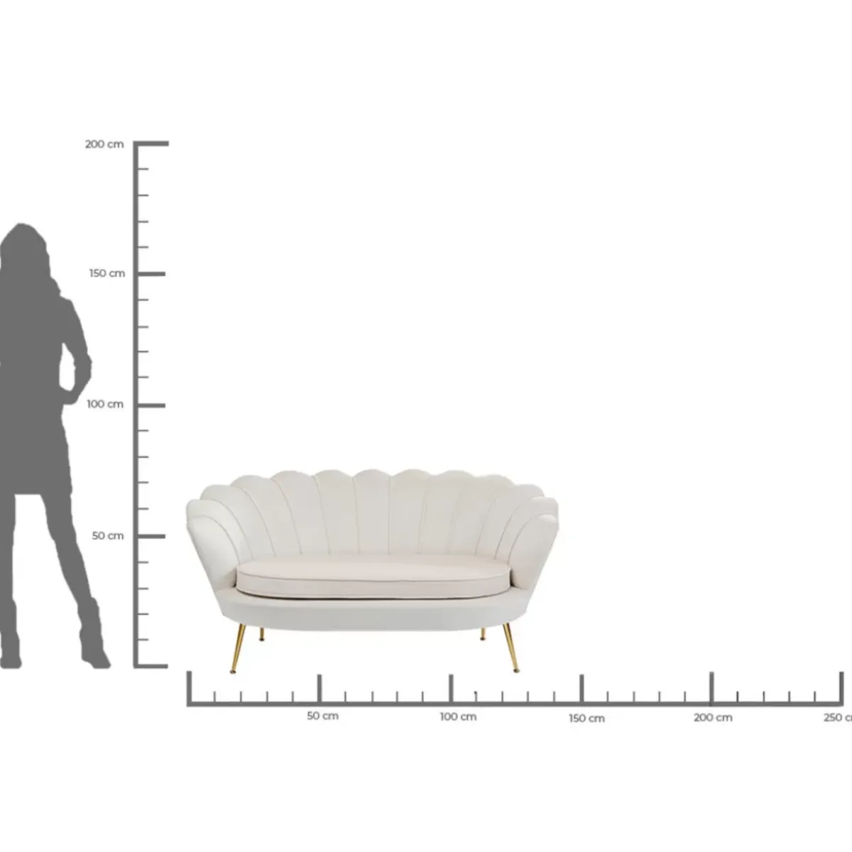 Best Sofa Water Lily 2-Sitzer Beige Sofas & Couches