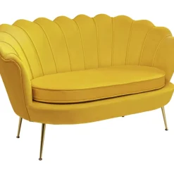 Clearance Sofa Water Lily 2-Sitzer Gelb 132Cm Sofas & Couches