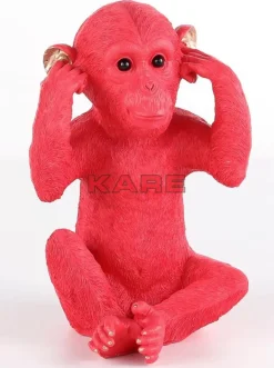 Outlet Spardose Monkey Kikazaru Rot Deko & Geschenkartikel