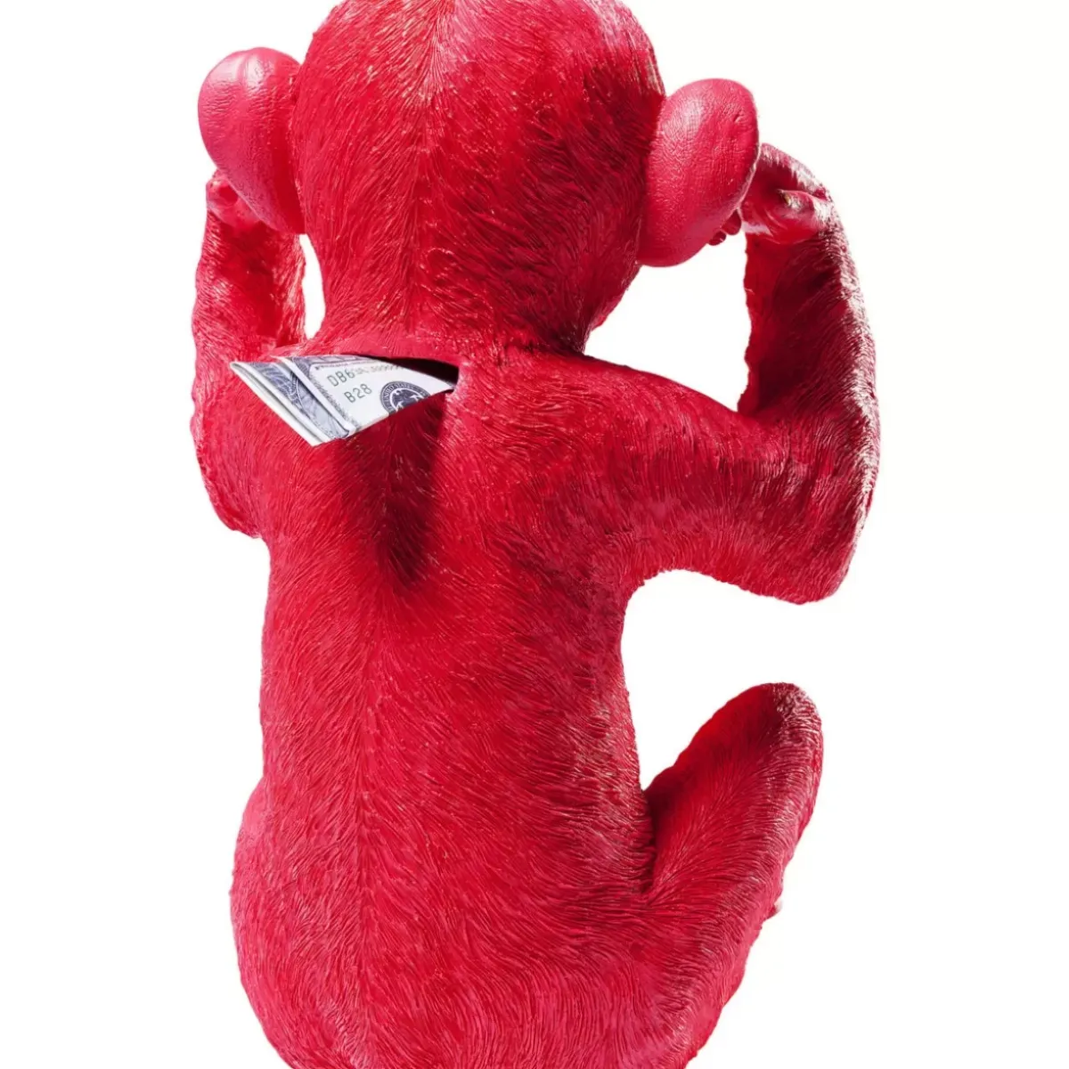 Outlet Spardose Monkey Kikazaru Rot Deko & Geschenkartikel