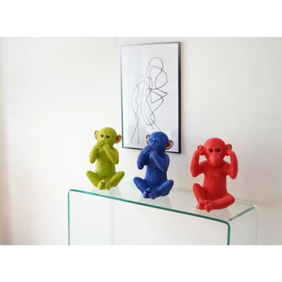 Outlet Spardose Monkey Kikazaru Rot Deko & Geschenkartikel