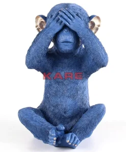 Discount Spardose Monkey Mizaru Blau Deko & Geschenkartikel