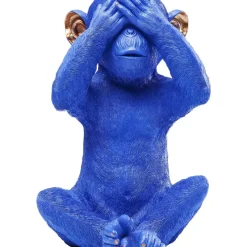 Discount Spardose Monkey Mizaru Blau Deko & Geschenkartikel