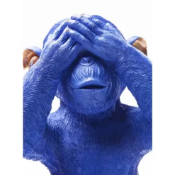 Discount Spardose Monkey Mizaru Blau Deko & Geschenkartikel