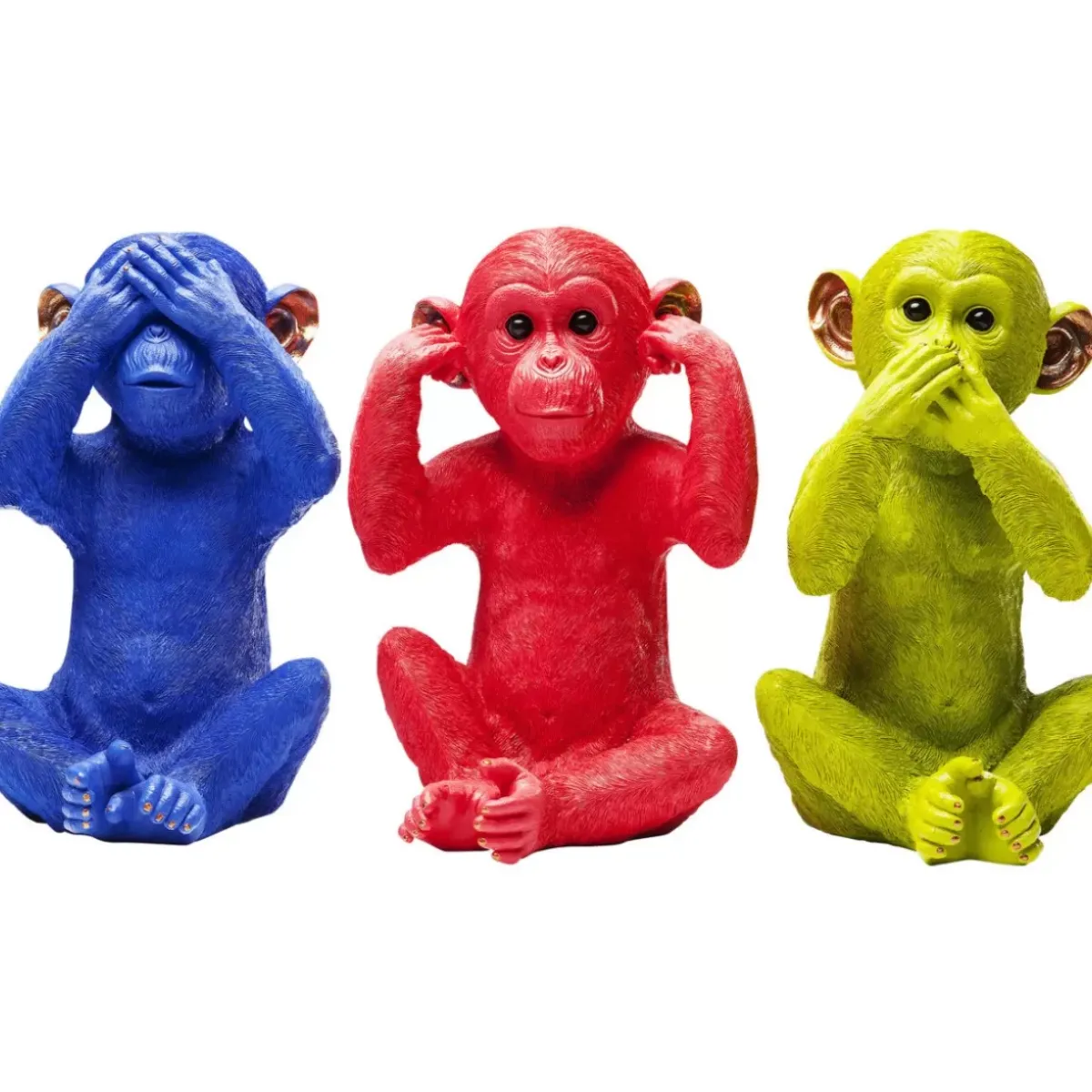 Discount Spardose Monkey Mizaru Blau Deko & Geschenkartikel