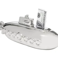 New Spardose Submarine Silber 11Cm Deko & Geschenkartikel