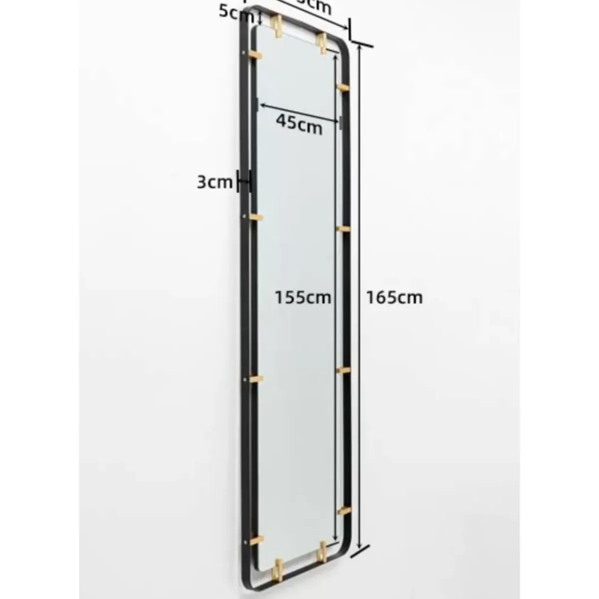 New Spiegel Betsy Frame Rectangular Metal 55X165Cm Spiegel