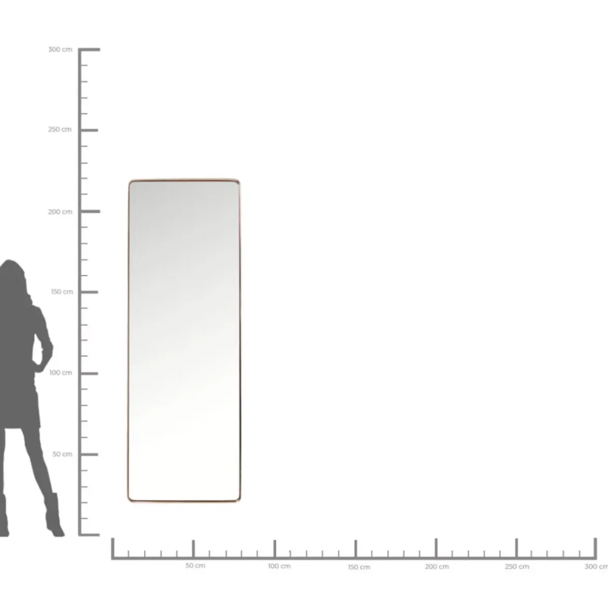 Online Spiegel Curve Cobre 70X200Cm Spiegel