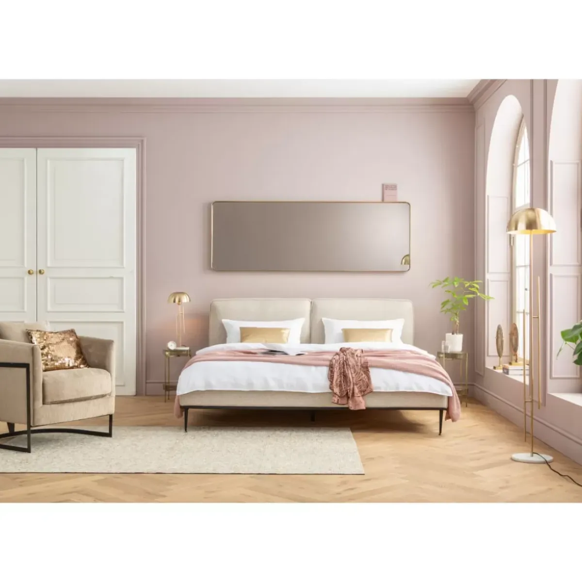Outlet Spiegel Curve Mo Brass 70X200Cm Spiegel