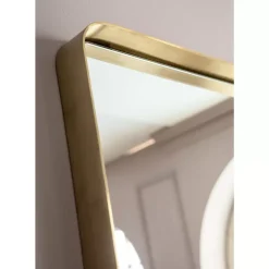 Clearance Spiegel Curve Rectangular Brass 70X200Cm Spiegel