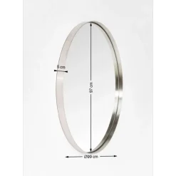 Clearance Spiegel Curve Round Stainless Steel O100Cm Spiegel
