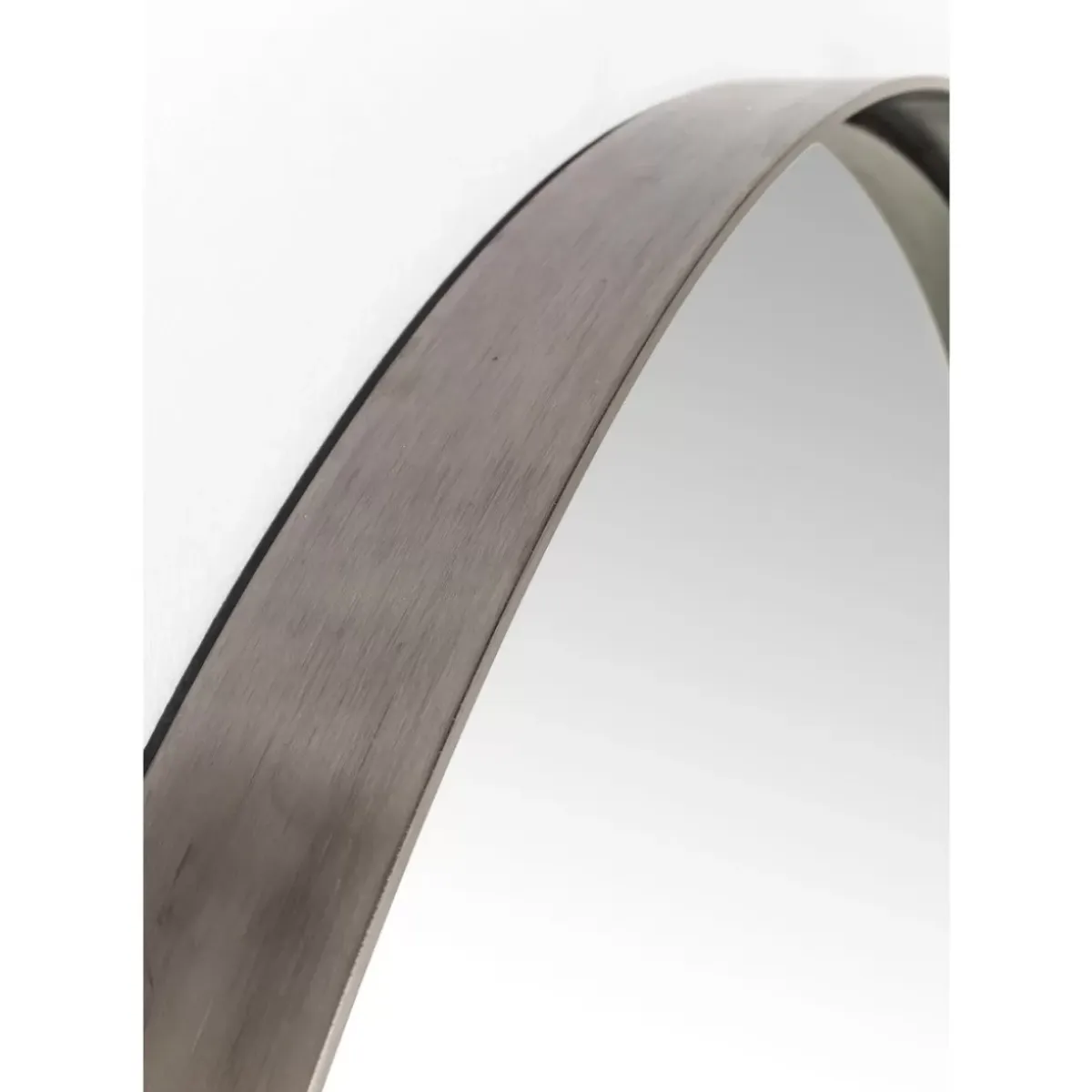Discount Spiegel Curve Round Steel Nature O100Cm Spiegel