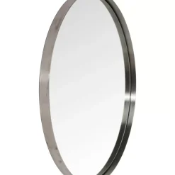 Discount Spiegel Curve Round Steel Nature O100Cm Spiegel