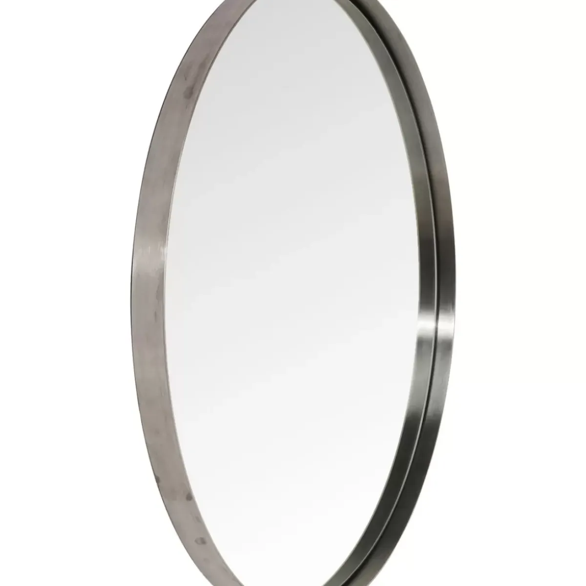 Discount Spiegel Curve Round Steel Nature O100Cm Spiegel