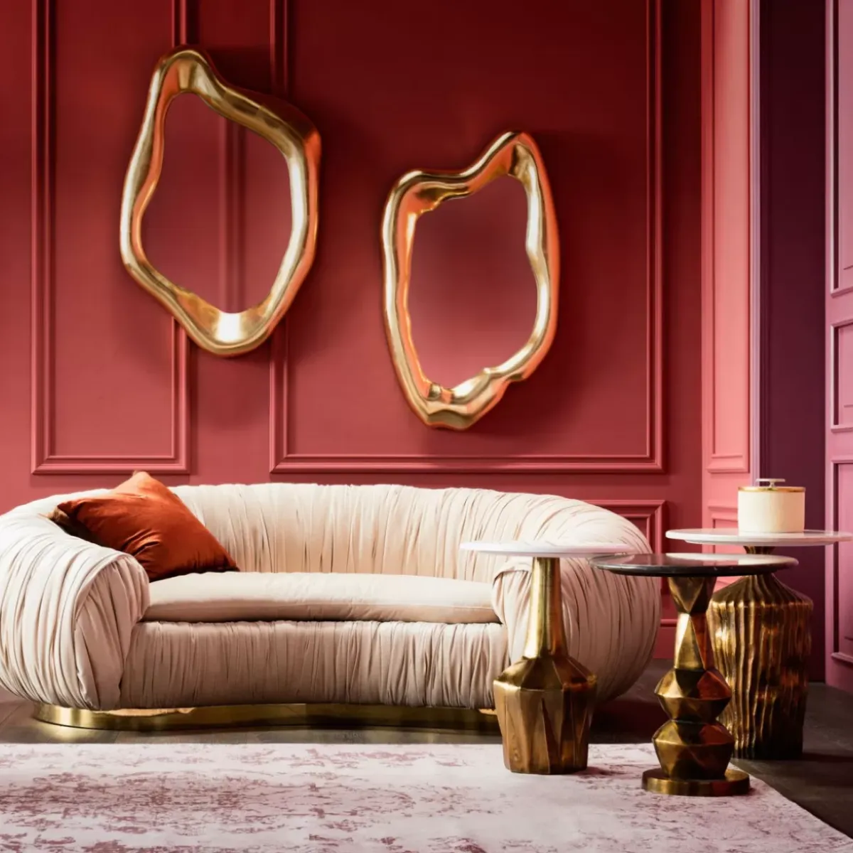 Outlet Spiegel Hologram Gold 76X119Cm Spiegel