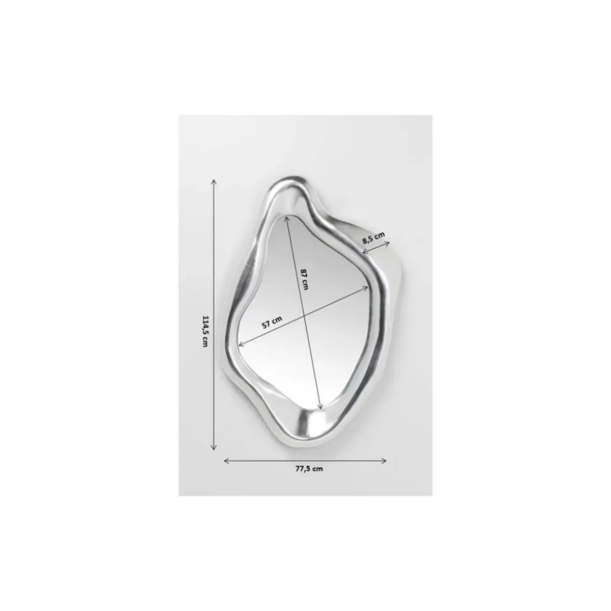 Hot Spiegel Hologram Silber 119X76Cm Spiegel