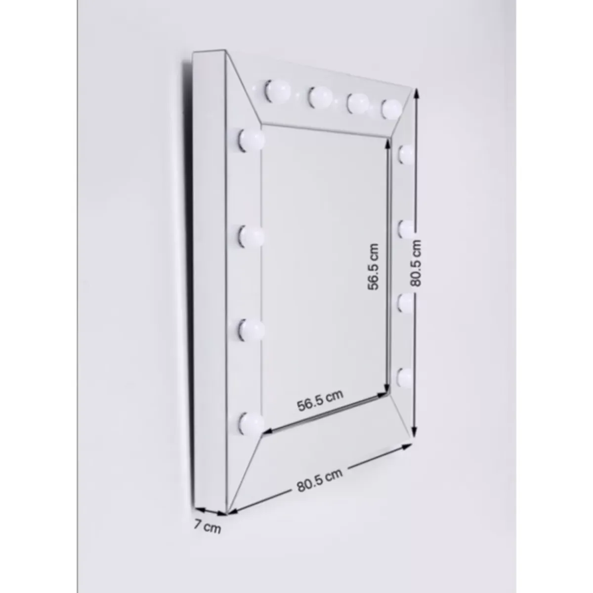 Discount Spiegel Make Up Square 81X81Cm Leuchtobjekte