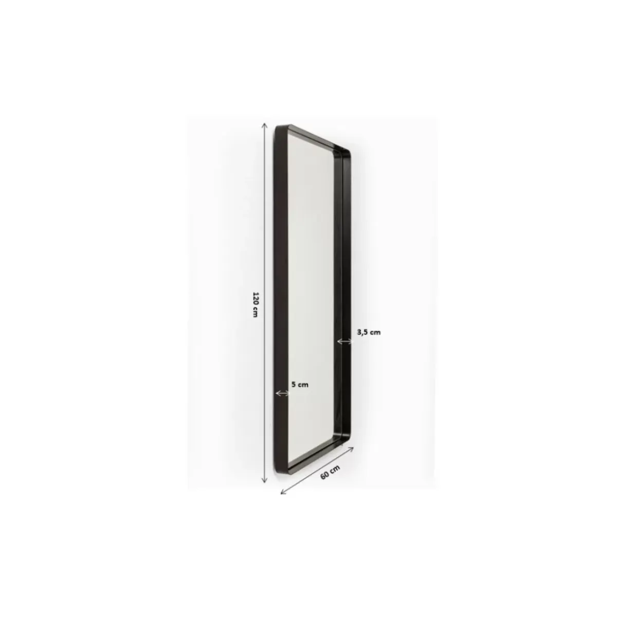 Online Spiegel Ombra Soft Schwarz 120X60Cm Spiegel