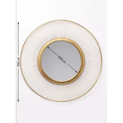 Clearance Spiegel Sun Storm Gold O93Cm Spiegel