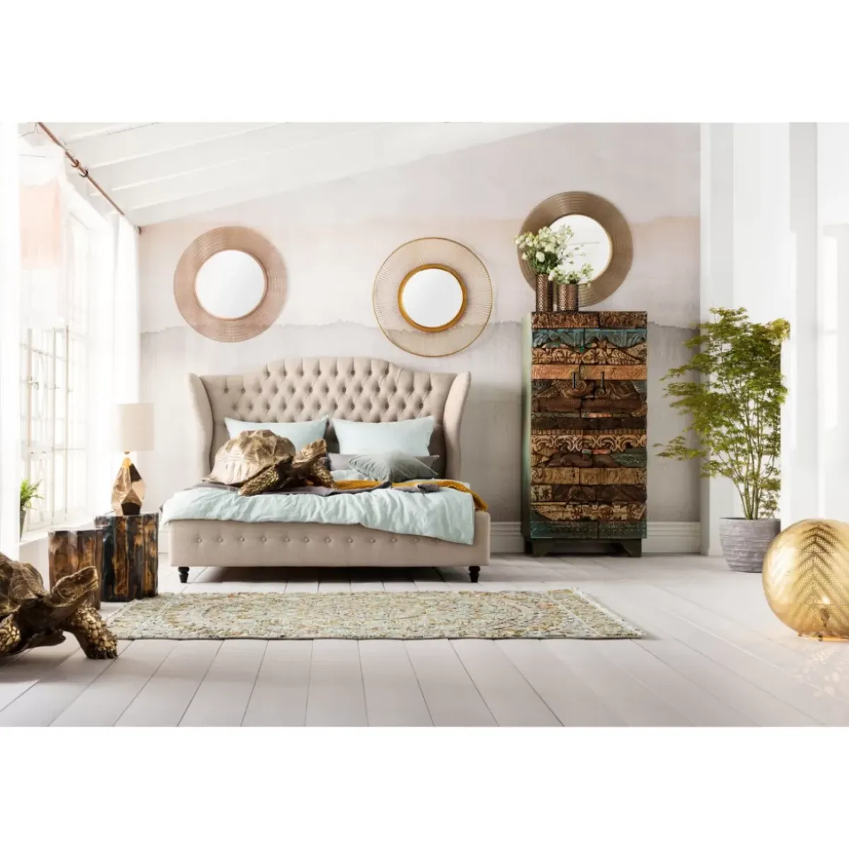 Clearance Spiegel Sun Storm Gold O93Cm Spiegel