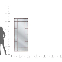 Outlet Spiegel Window Iron 200X90Cm Spiegel