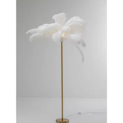 Outlet Stehleuchte Feather Palm Weis 165Cm Steh & Bodenleuchten