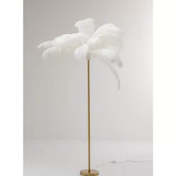 Outlet Stehleuchte Feather Palm Weis 165Cm Steh & Bodenleuchten