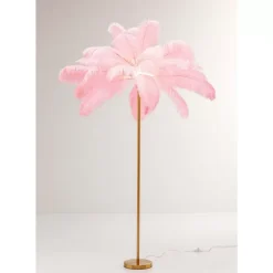 Outlet Stehleuchte Feather Palm Pink 165Cm Steh & Bodenleuchten