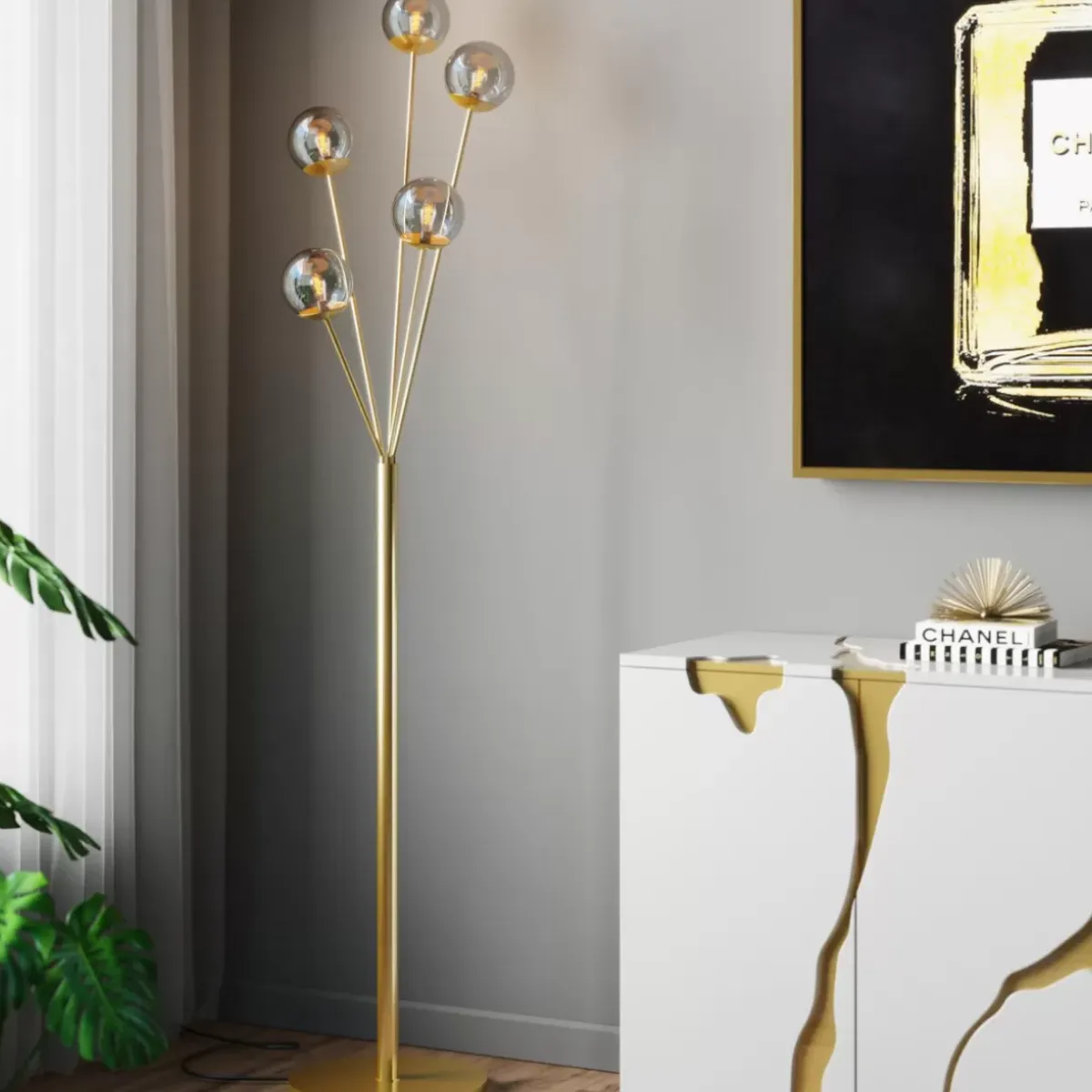 Online Stehleuchte Talea Gold 156Cm Steh & Bodenleuchten