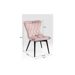 Clearance Stuhl Black Marshall Velvet Rose Stühle
