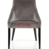 Outlet Stuhl Black Mode Velvet Grau Stühle