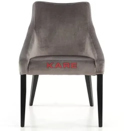 Outlet Stuhl Black Mode Velvet Grau Stühle