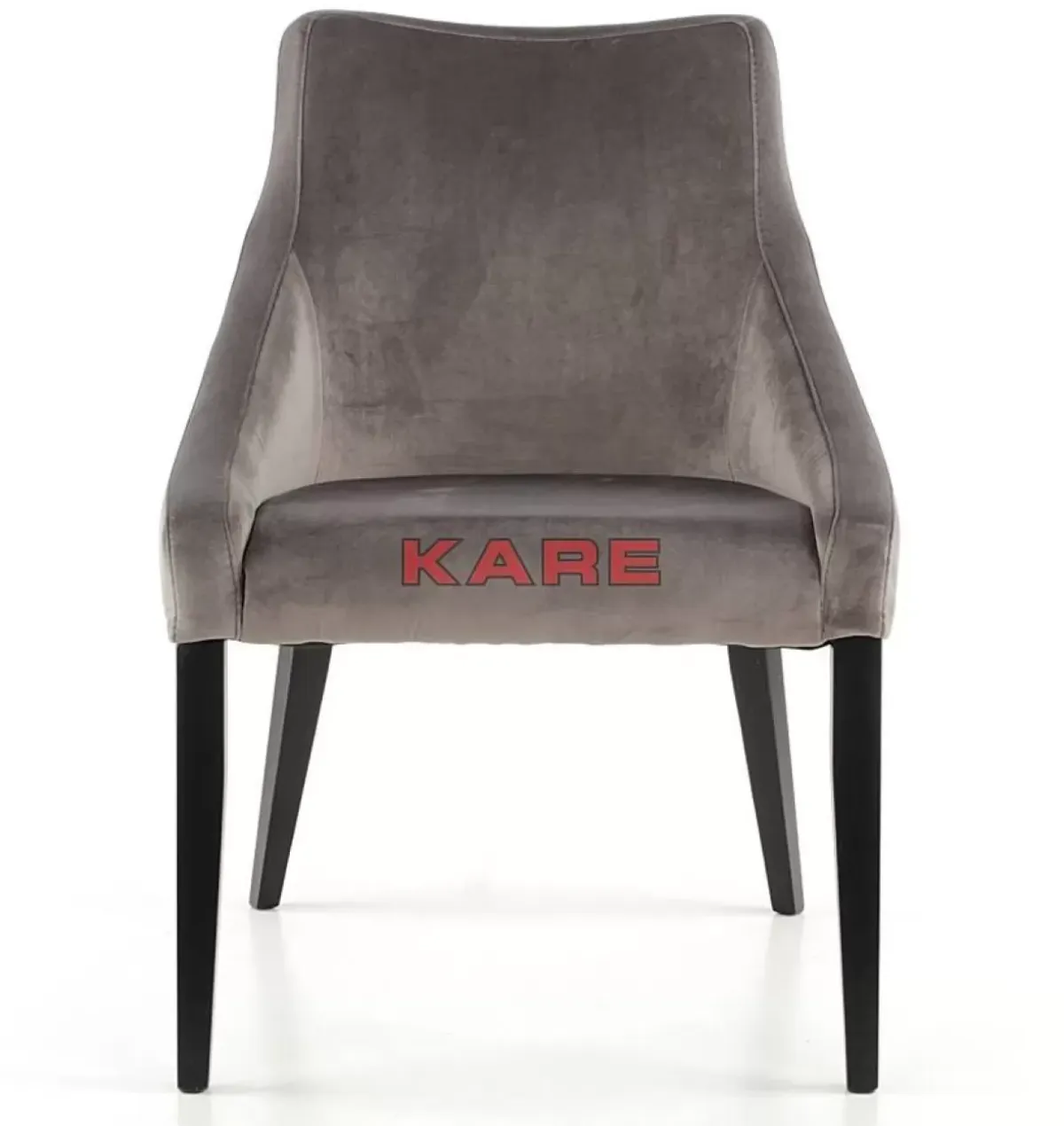 Outlet Stuhl Black Mode Velvet Grau Stühle