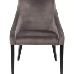 Outlet Stuhl Black Mode Velvet Grau Stühle