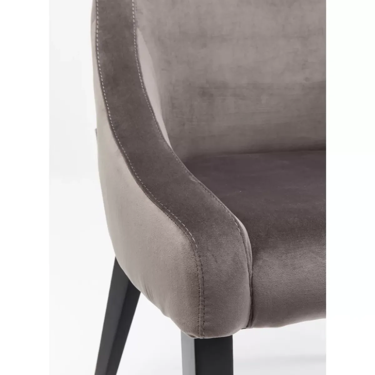 Outlet Stuhl Black Mode Velvet Grau Stühle