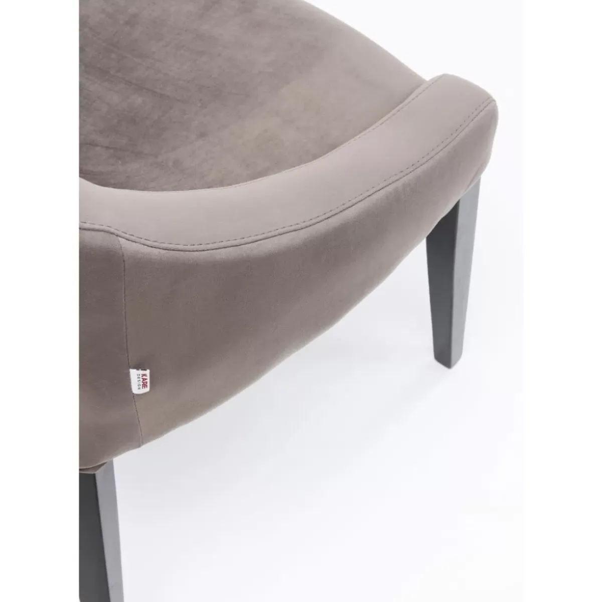 Outlet Stuhl Black Mode Velvet Grau Stühle
