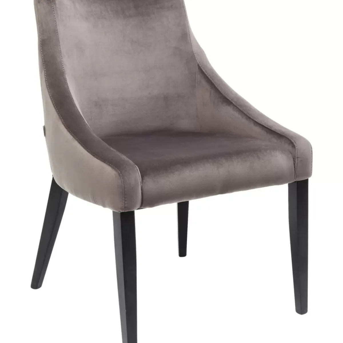 Outlet Stuhl Black Mode Velvet Grau Stühle